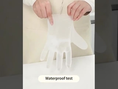 लचीली सुरक्षा के लिए अत्यधिक लोचदार डिस्पोजेबल टीपीई दस्ताने