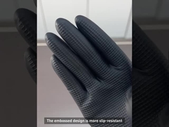 फिसलन रोधी डिस्पोजेबल लेटेक्स दस्ताने खाद्य प्रसंस्करण लेटेक्स परीक्षा दस्ताने